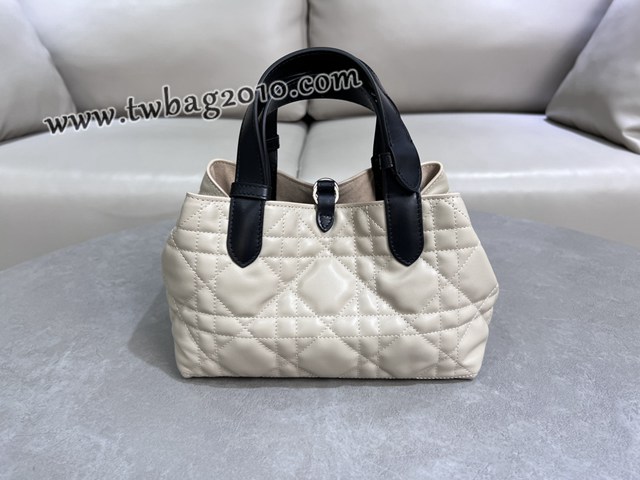 Dior专柜新款迪奥小号Toujours手袋牛皮超大藤格纹休闲女包 djfk1235